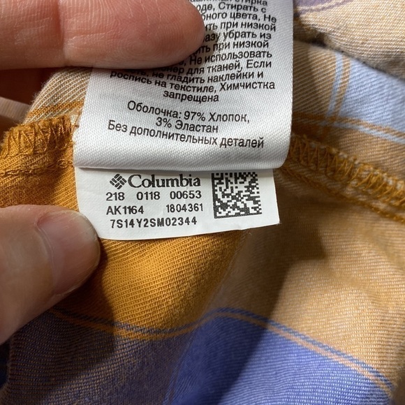 Columbia Women's Anytime Casual™ Stretch Blue Button Up Shirt 1804361 XL - Picture 6 of 6